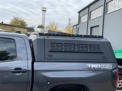 Kунг на кузов Toyota Tundra 2 стекла алюминиевый - фото 2